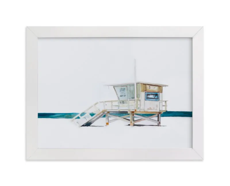 Hermosa Beach Lifeguard Tower Limited Edition Fine Art Print