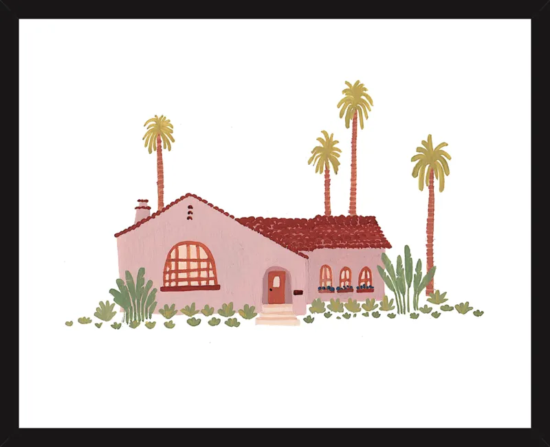 Pink Bungalow by Taylor Ann for Artfully Walls