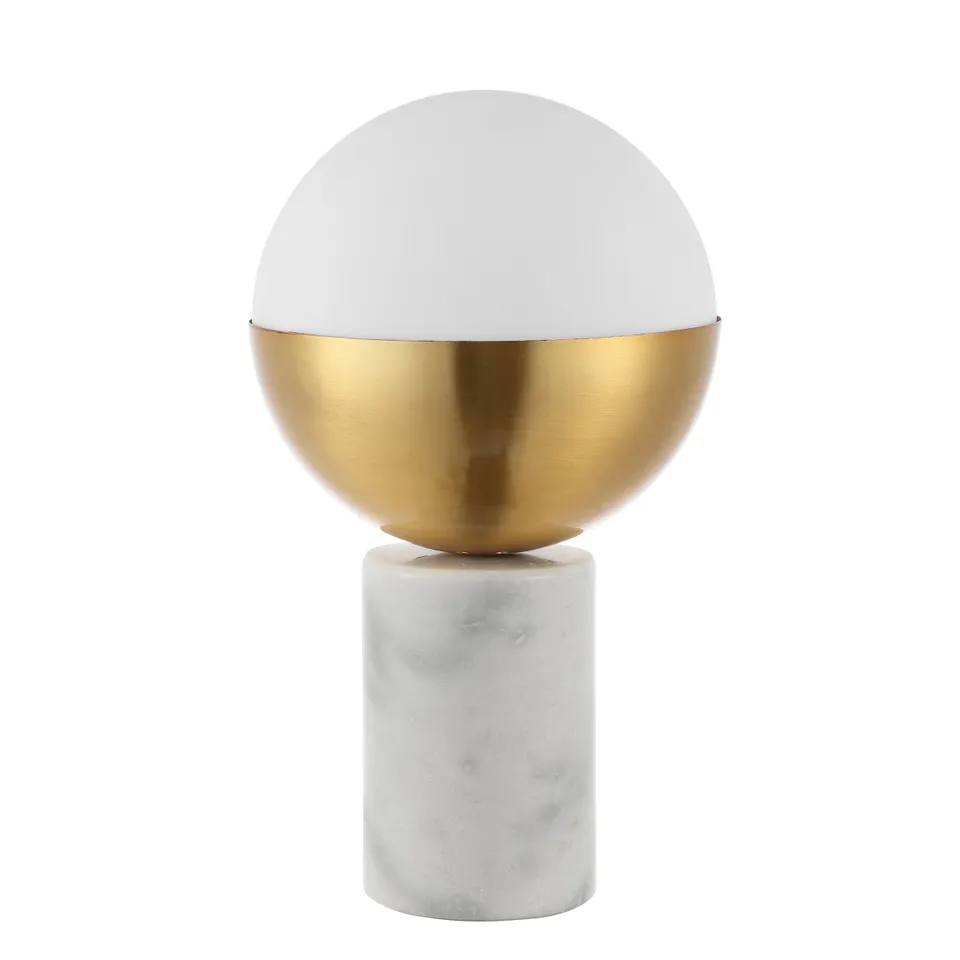 Evolet 12.25" Table Lamp - Gold/White