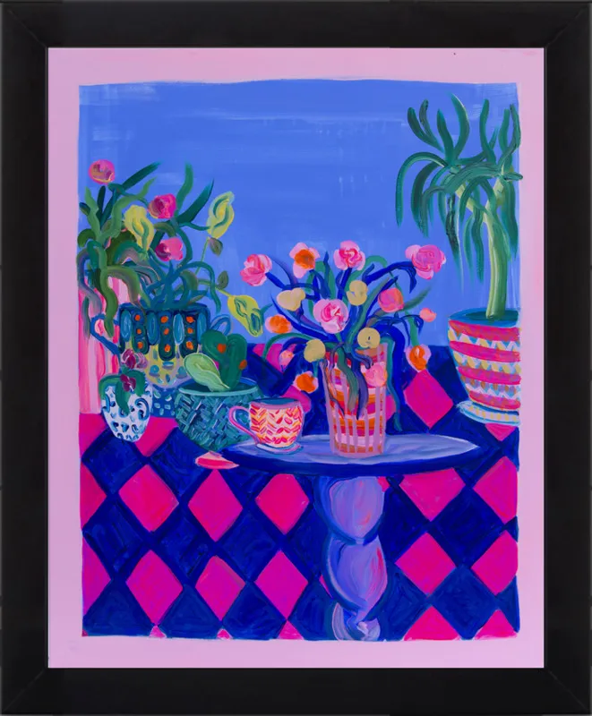 Pots and Plants painting by Davina Shefet for Artfully Walls