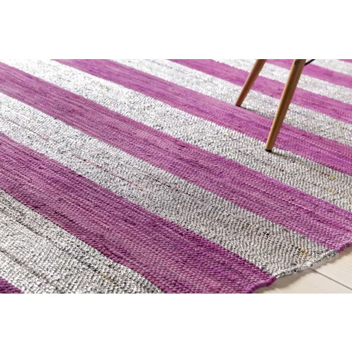 Tuttifrutti Purple Indoor 2' x 3' Handmade Rug