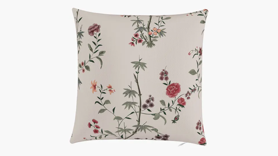 Throw Pillow 16", Multi Bamboo Garden, 16" x 16"
