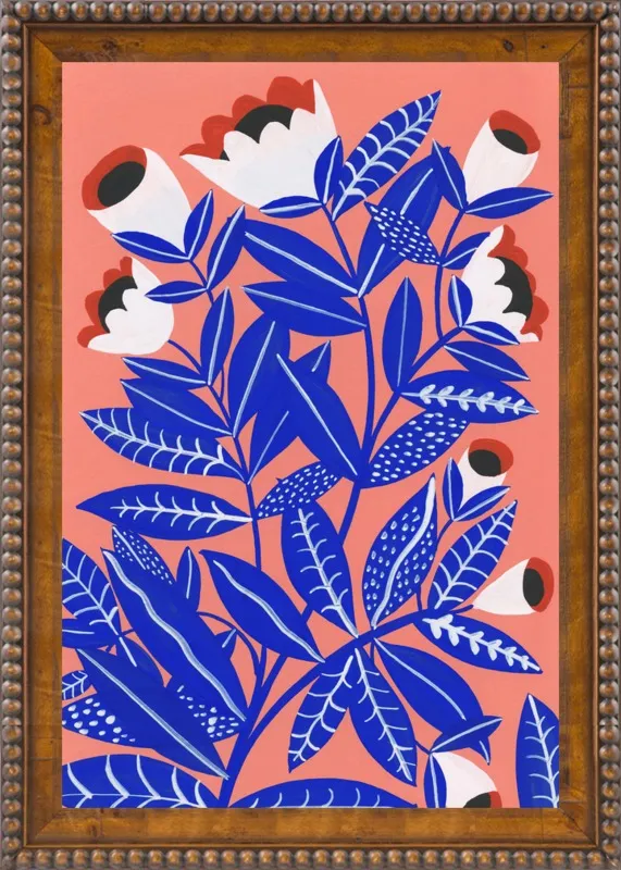Blue Plant by Agathe Singer for Artfully Walls