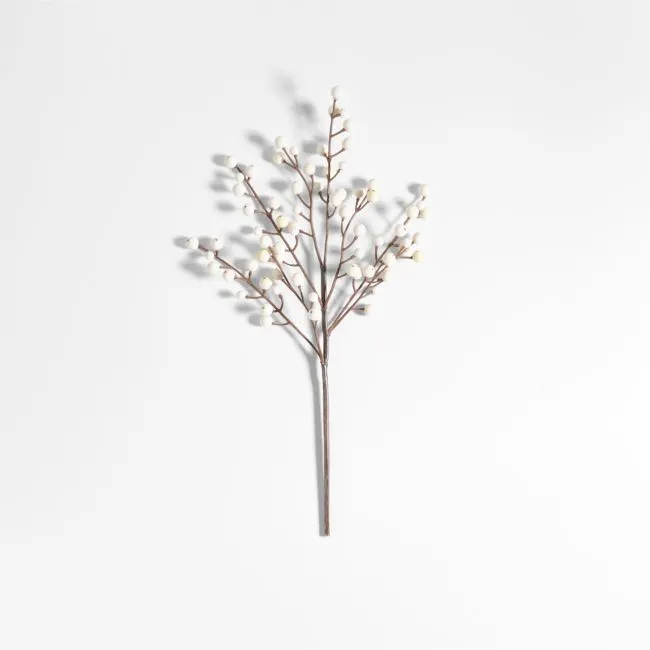 White Berry Christmas Tree Pick