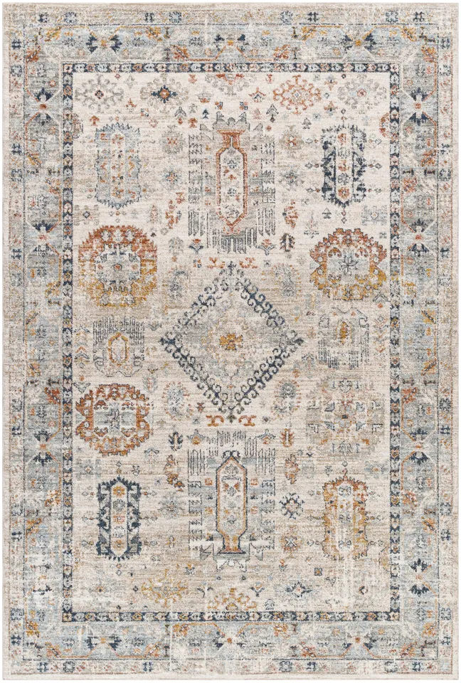 Beckham Beige Indoor 7'10" x 10'2" Machine Woven Rug