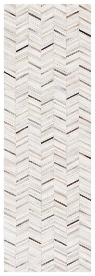 Safavieh Hand Woven Area Rug, STL802A, Ivory/Grey, 2'-3" X 7'