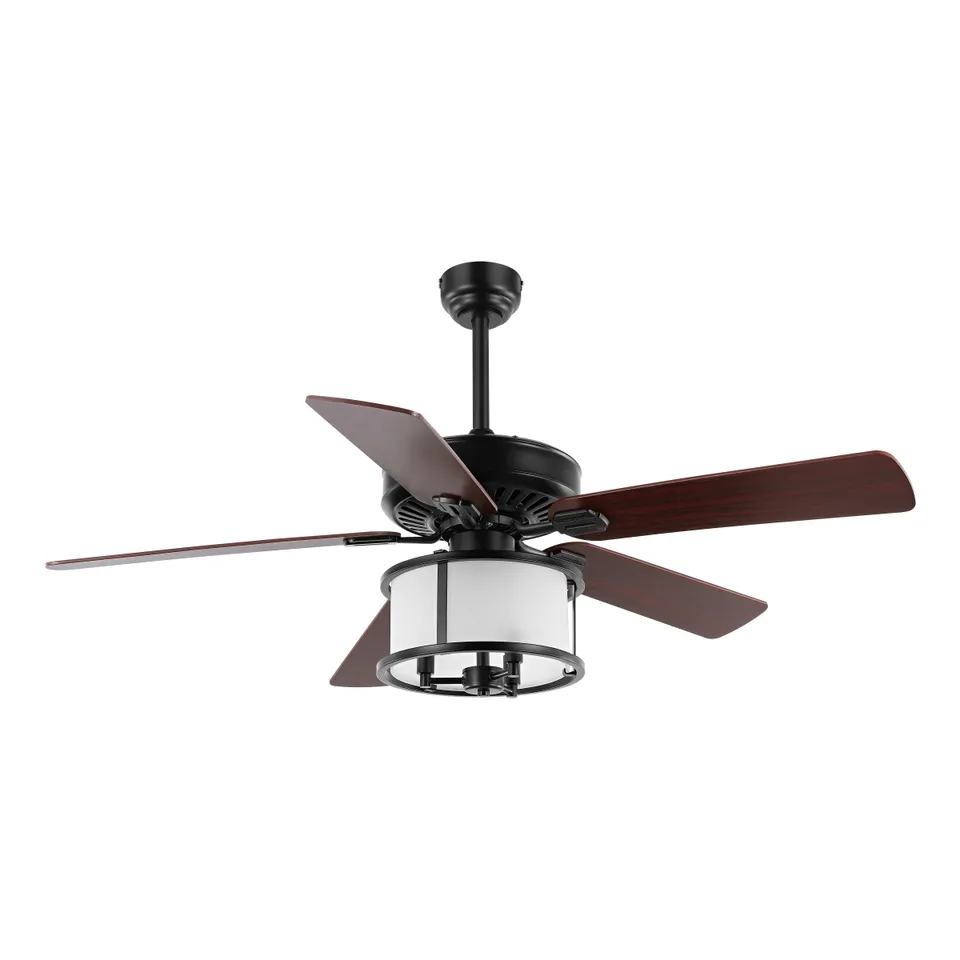 Kristos 3 Light 52" Ceiling Fan - Black