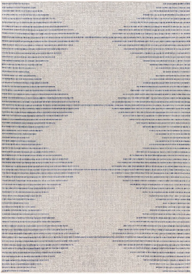 Eagean Beige Outdoor 7'10" x 7'10" Machine Woven Rug