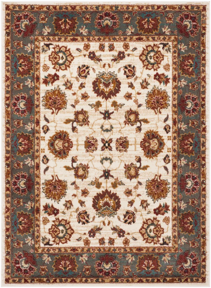 Arlo Home Woven Area Rug, SMT292S, Ivory/Grey,  5' 1" X 7' 6"
