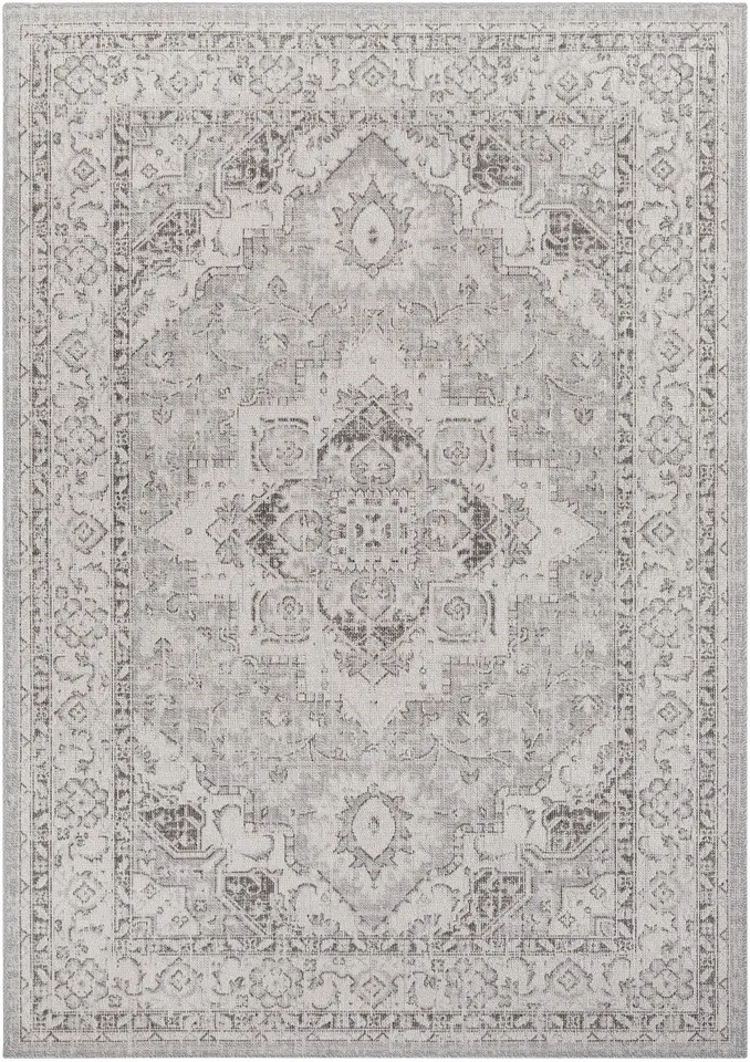 Veranda Gray Outdoor 2' x 2'11" Machine Woven Rug