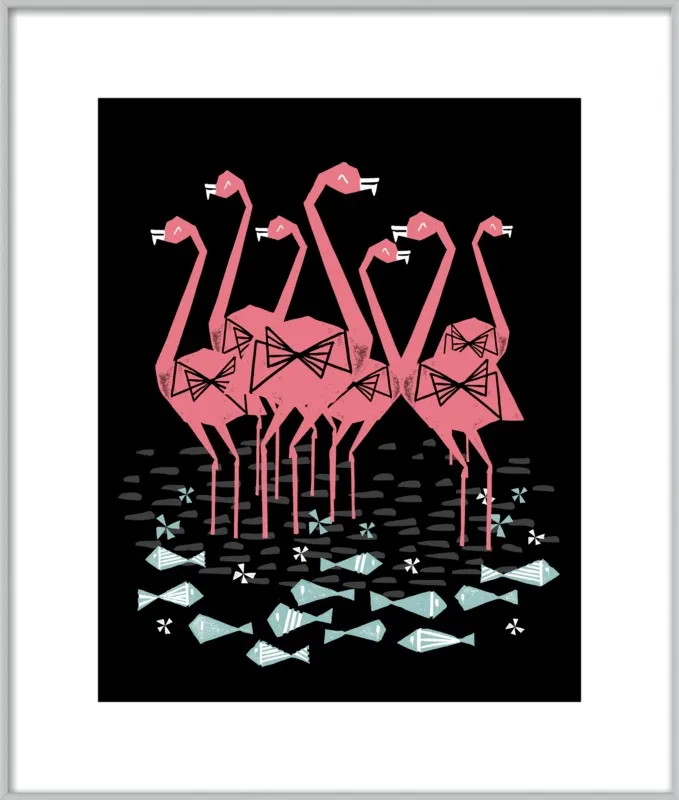 Flamingos by Andrea Lauren for Artfully Walls