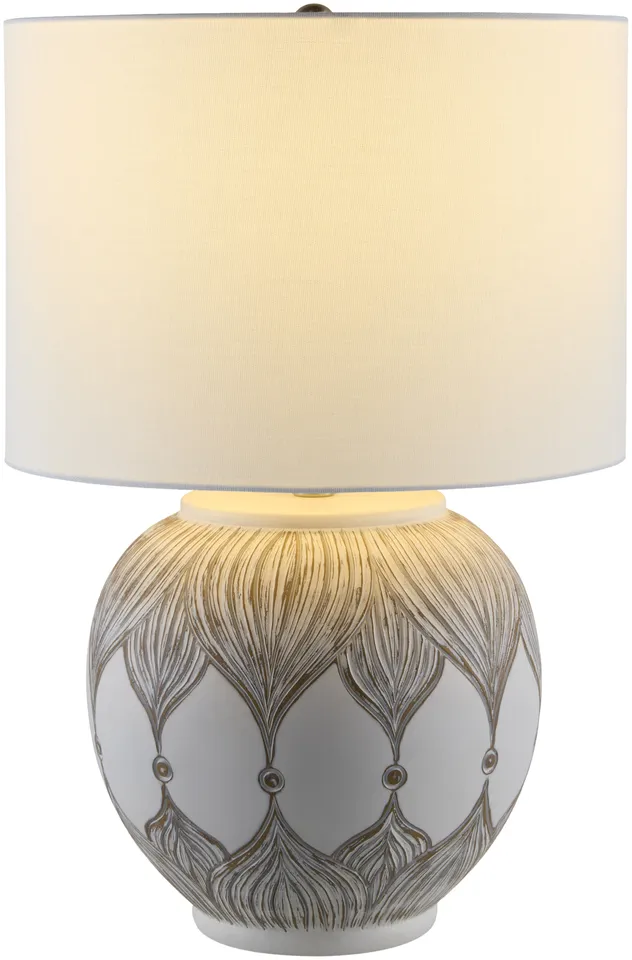 Lafia  Painted 25"H x 16"W x 16"D Accent Table Lamp