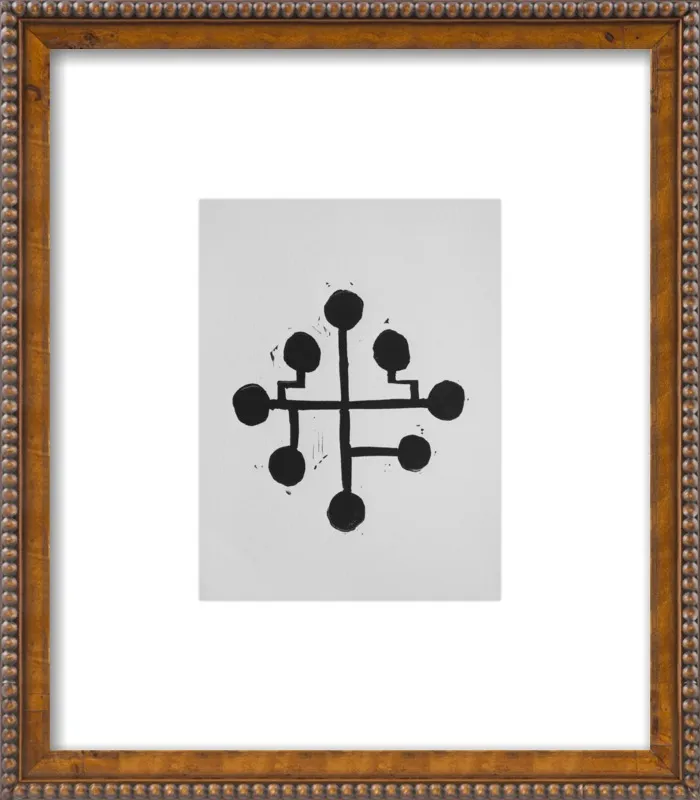Geometric Midcentury Atomic Print by Stacy Rajab for Artfully Walls