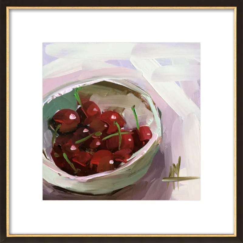 bowl of cherries no. 7 by Angela Moulton for Artfully Walls