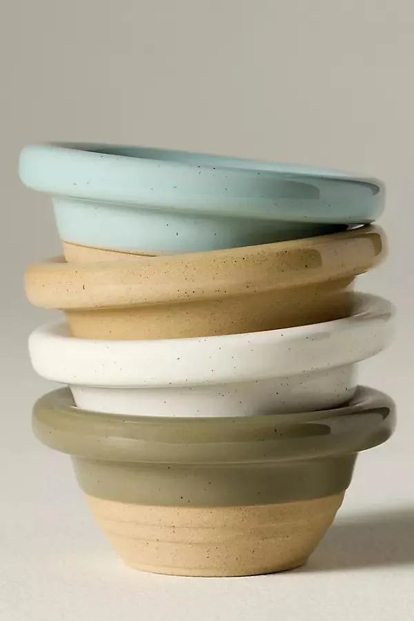 Scotia Stoneware Dip Bowls, Set of 4