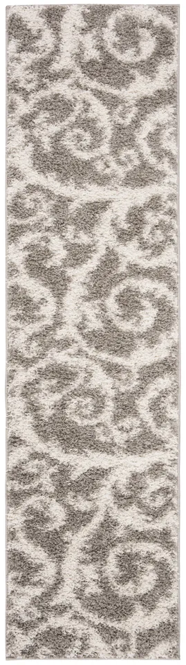 Arlo Home Woven Area Rug, SG167C, Light Grey,  2' X 8'