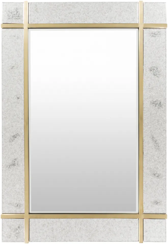 Sadler Gold 48"H x 33"W x 2"D Accent Mirror