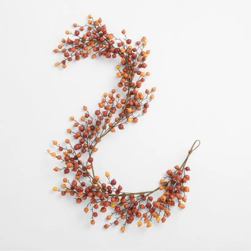 Faux Crab Apple Garland 72"