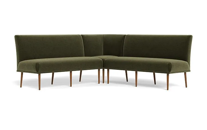 Dorian Upholstered Corner Banquette with Tufting Option