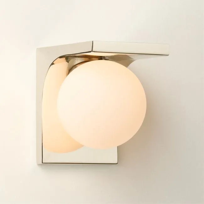 Aqua Virgo Polished Nickel Wall Sconce