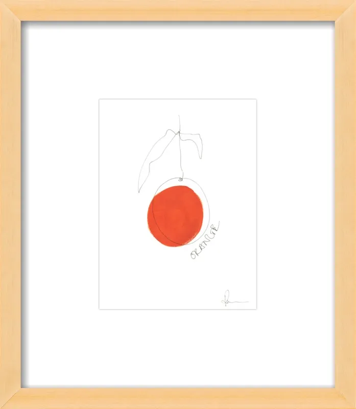 Orange by Polly Mann for Artfully Walls