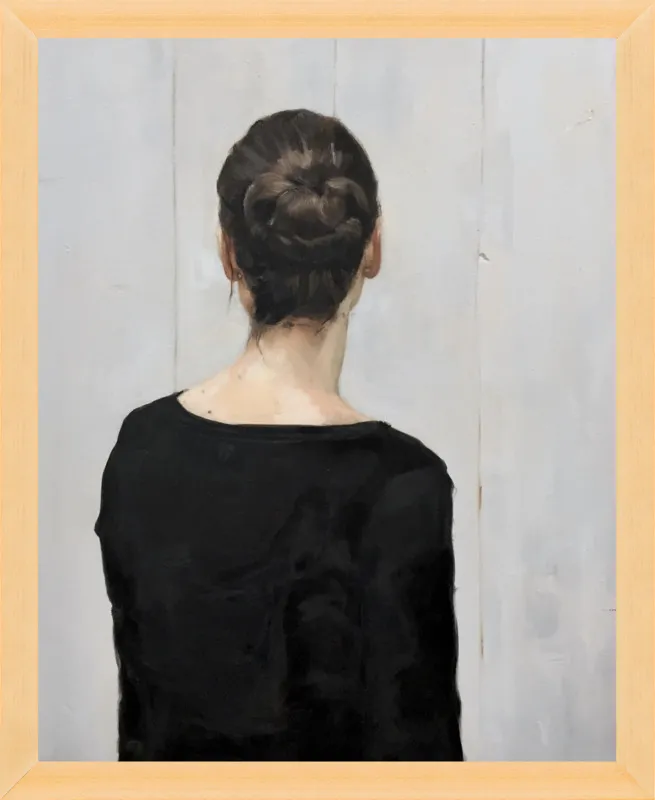 Portrait of a young woman by Philine van der Vegte for Artfully Walls