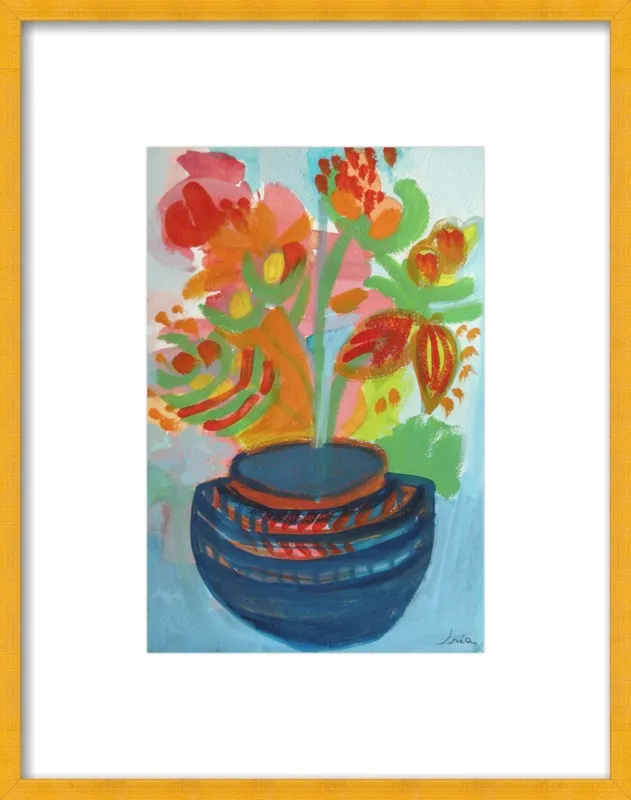 Red Flowers by Iria Fernandez Alvarez for Artfully Walls