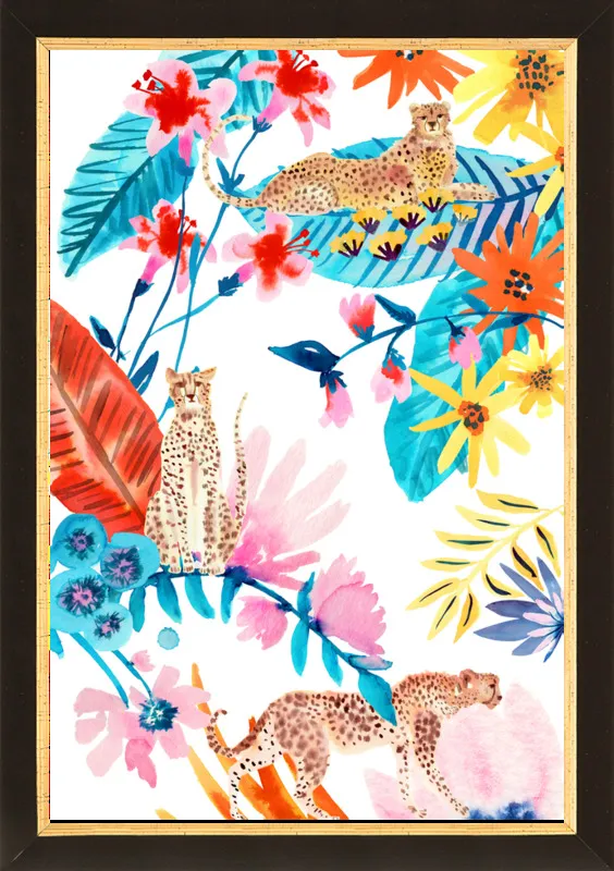Cheetah Jungle by Jen Lindup for Artfully Walls