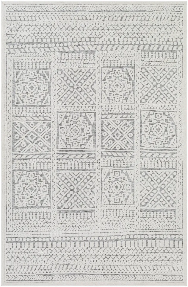 Greenwich White Outdoor 1'11" x 2'11" Machine Woven Rug