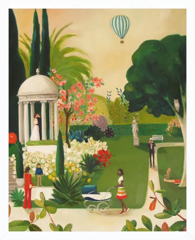 A Fainting in the Botanical Gardens by Janet Hill for Artfully Walls