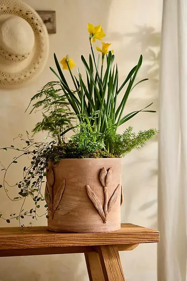 Tulip Icon Terracotta Planter