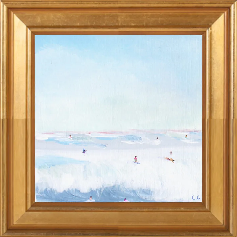 Soft Blue Surf  by Caroline Chriss  for Artfully Walls