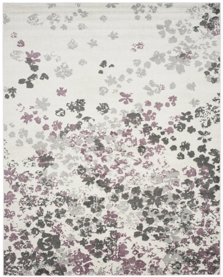 Arlo Home Woven Area Rug, ADR115L, Ivory/Purple,  8' X 10'