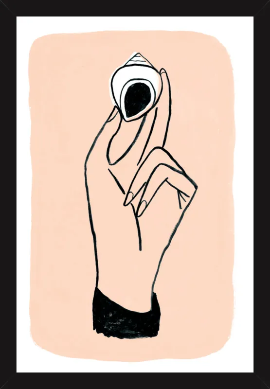 My Hand is My Face by Michael Doyle - Apartment On Belmont for Artfully Walls