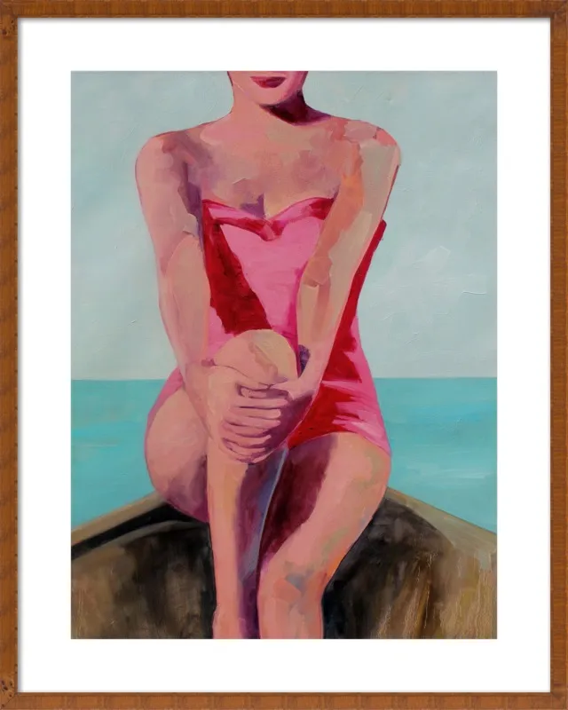 Woman in a Boat by T. S. Harris for Artfully Walls
