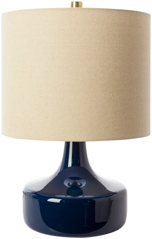 Rita Blue Glazed 19"H x 12"W x 12"D Accent Table Lamp