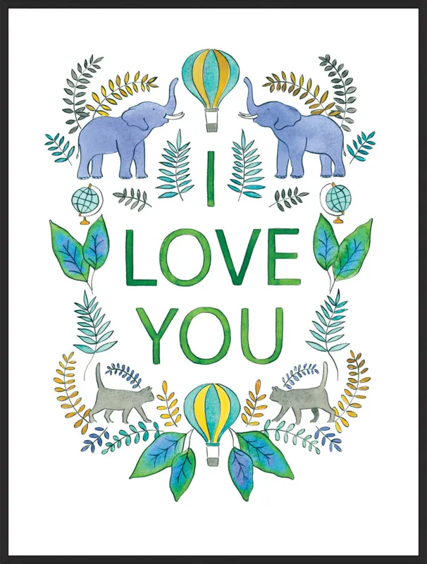 I Love You by Rachel Rogers for Artfully Walls