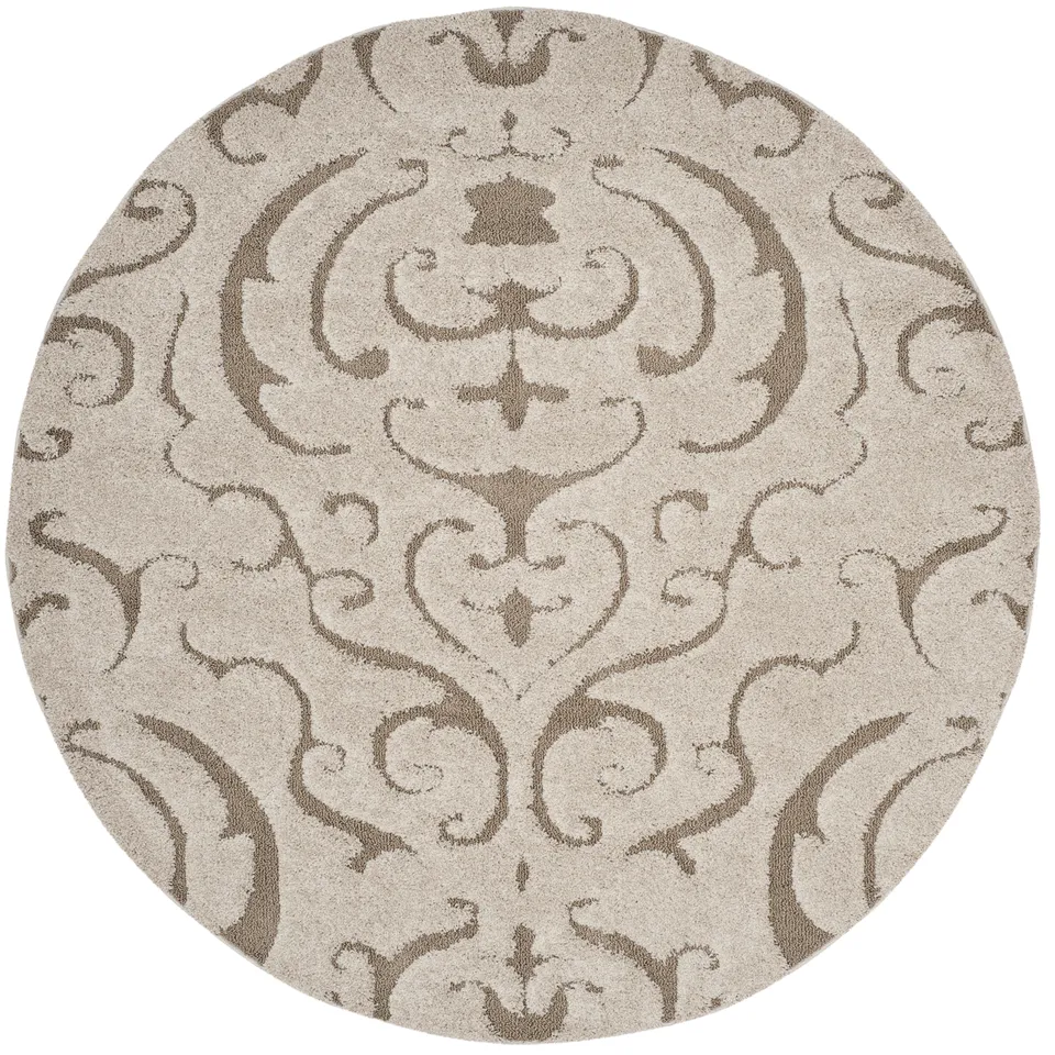 Arlo Home Woven Area Rug, SG467-1113, Cream/Beige,  6' 7" X 6' 7" Round