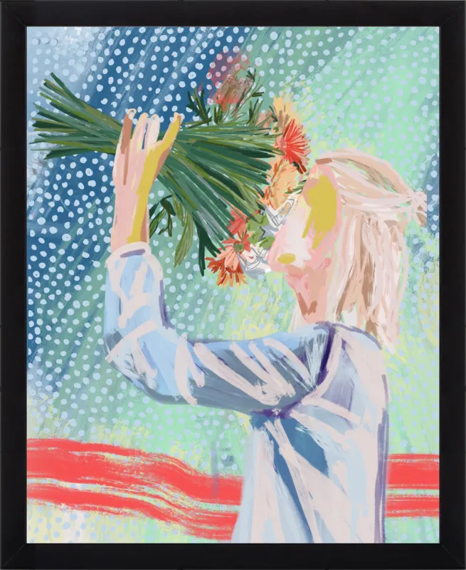 I like to stop and smell the roses  by Jamie Corley for Artfully Walls
