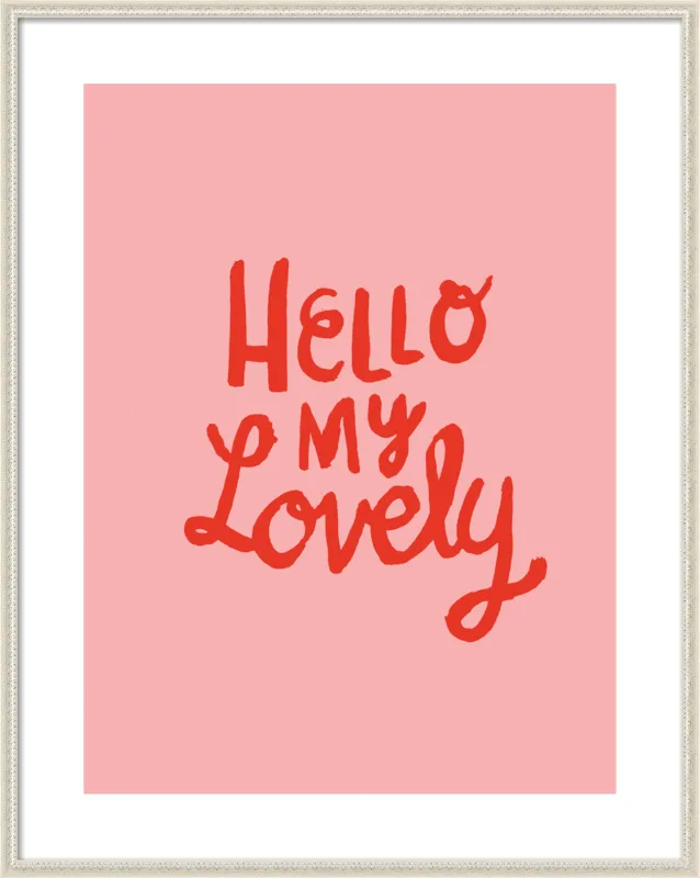 Hello My Lovely by Paula Mills for Artfully Walls