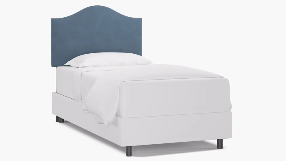Camelback Headboard, Ocean Classic Velvet, Twin