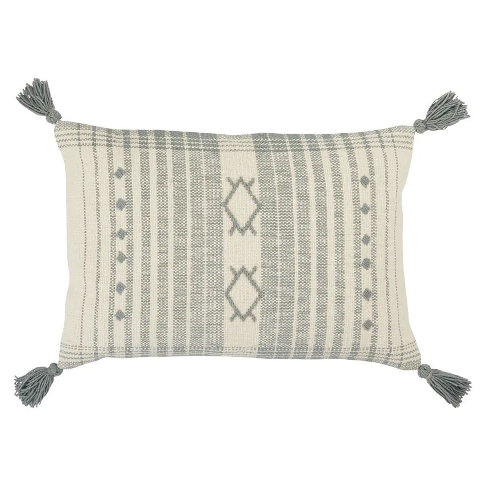 Razili Lumbar Pillow, Slate, 24" x 16"