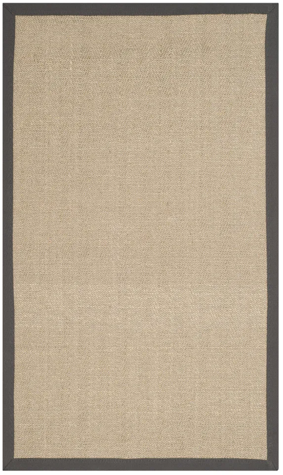 Arlo Home Woven Area Rug, NF134A, Natural/Grey,  4' X 6'
