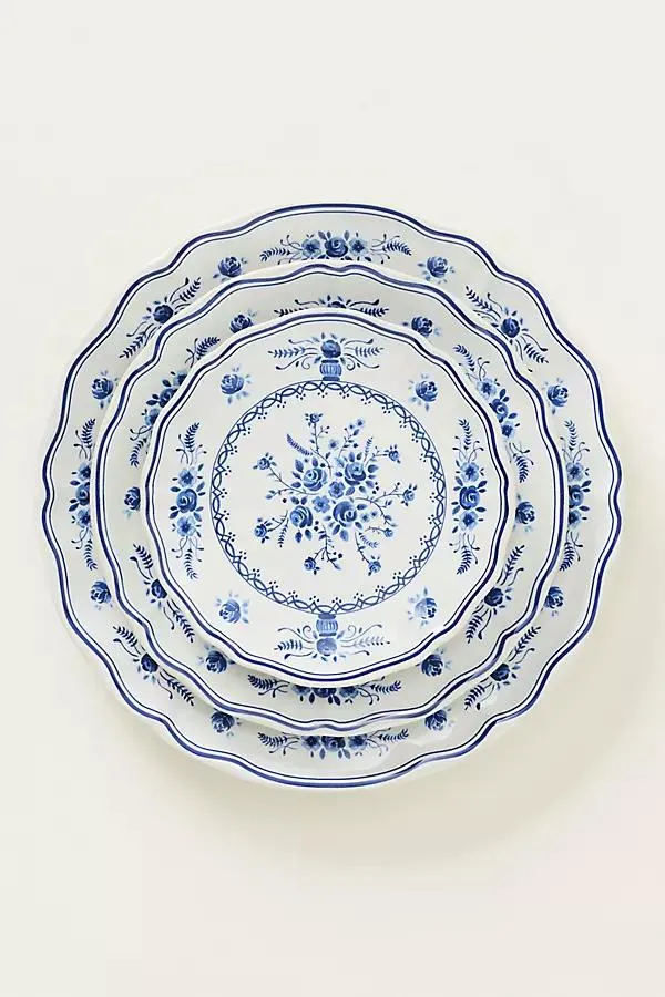 Vila Stoneware Appetizer Plate, Set of 4