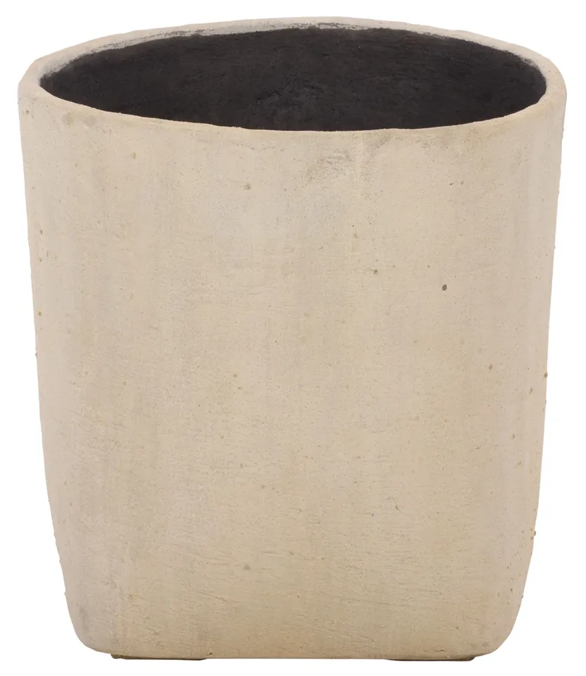 Cana Square Planter Pot - Beige