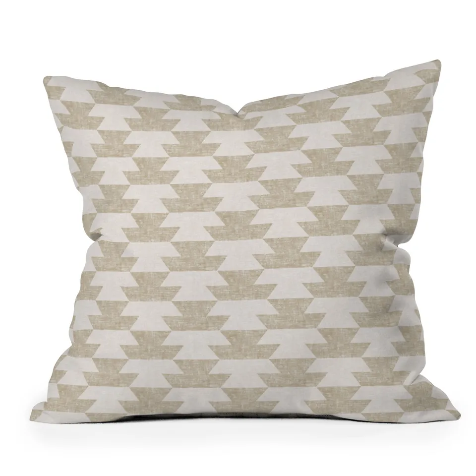 Boho Geometric Aztec by Little Arrow Design Co - Outdoor Throw Pillow 16" x 16"