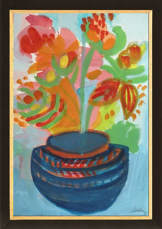 Red Flowers by Iria Fernandez Alvarez for Artfully Walls