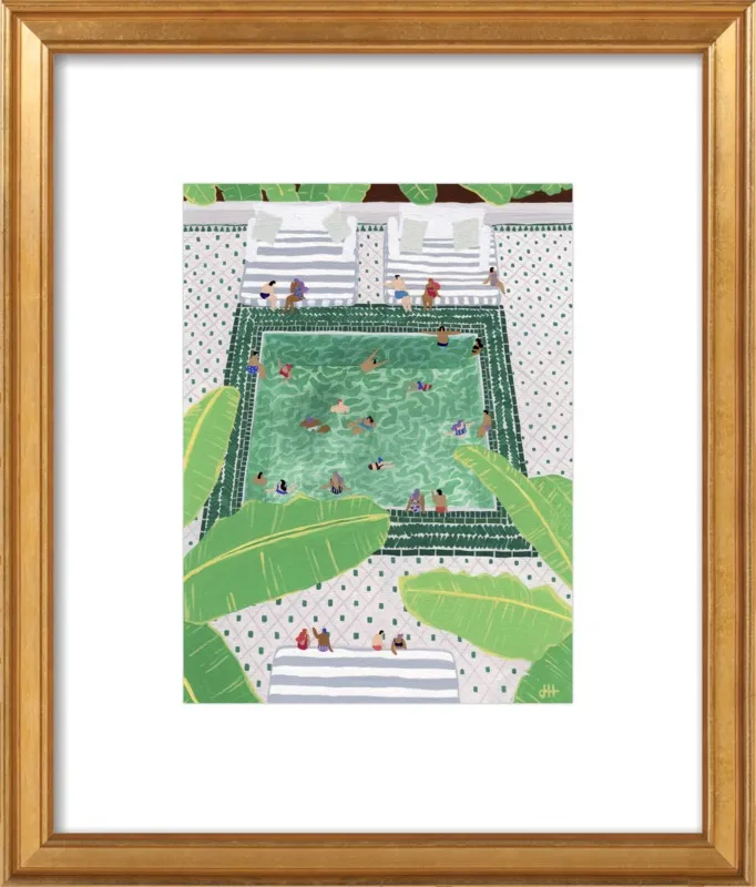 Green Riad by Joanne Ho for Artfully Walls