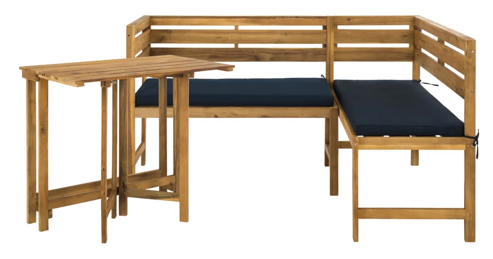 Wilton Balcony Corner Lounge Set - Natural/Navy