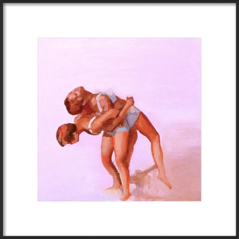wrestling by Mary Sinner for Artfully Walls